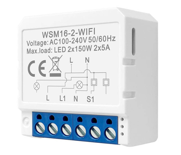 Avatto Inteligentny przekaźnik podwójny WSM16-W2 (WiFi) - 1177068 - zdjęcie 2